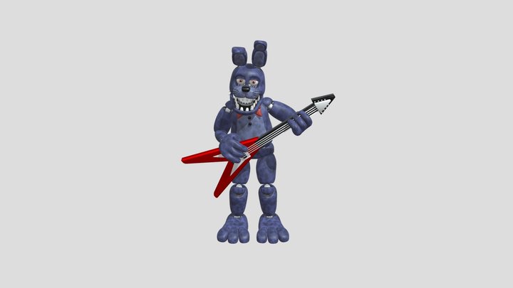 Unwithered Bonnie 3D Model