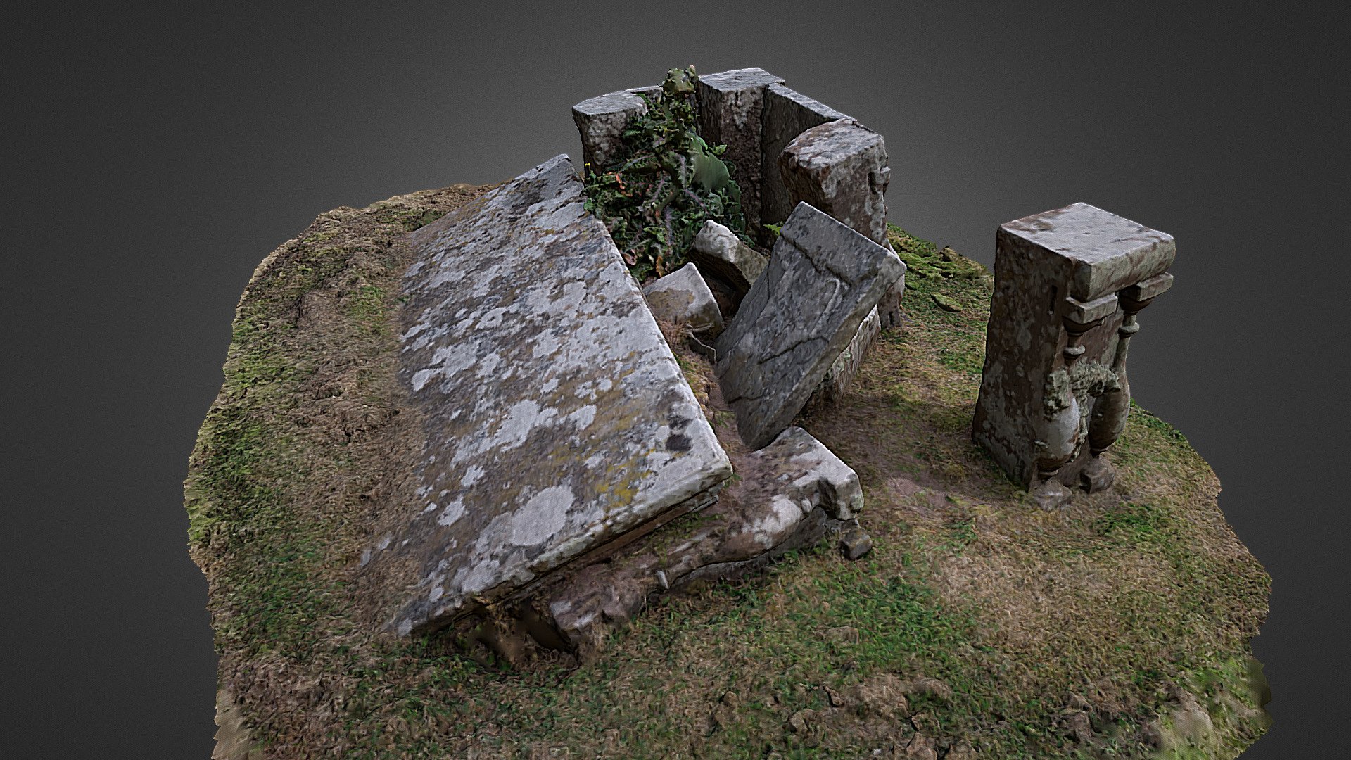 Broken burial, Nethans St Cyrus, Aberdeenshire