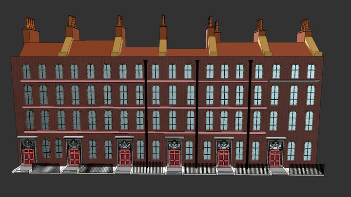 48-58 Broad Street Soho (untextured) 3D Model