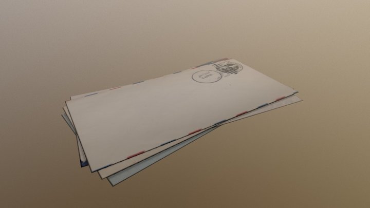 Letter Pile 3D Model