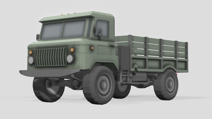 Gaz 66 "Shishiga" #FreeLowPoly 3D Model