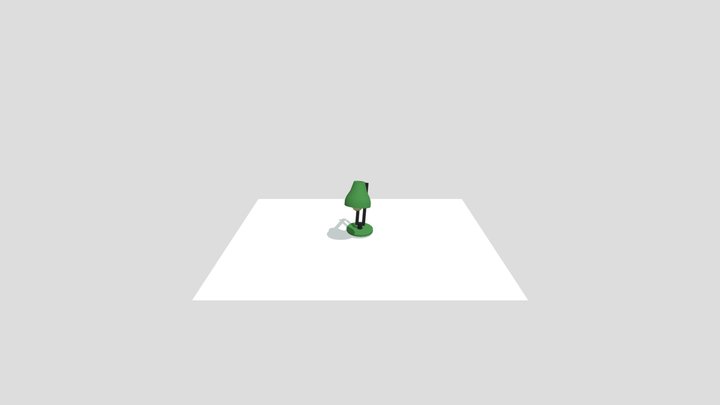 Lamp Rigged 3D Model