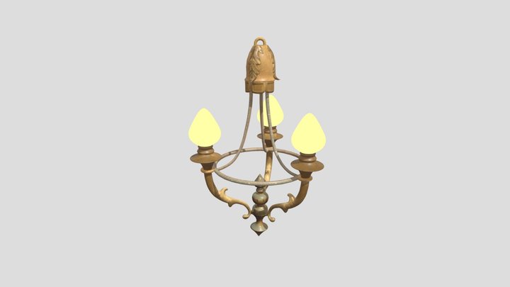 Đèn chùm cổ điển (Classic Chandelier) 3D Model