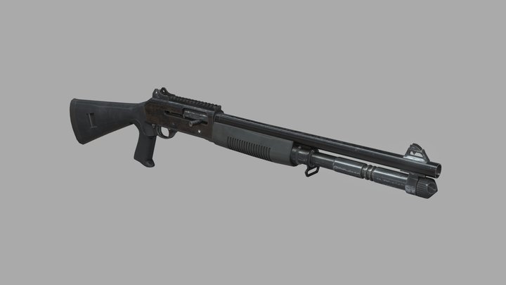 FPS Guns 4K - Shotgun 2 3D Model