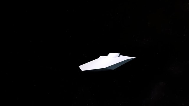 First Space Ship 3D Model
