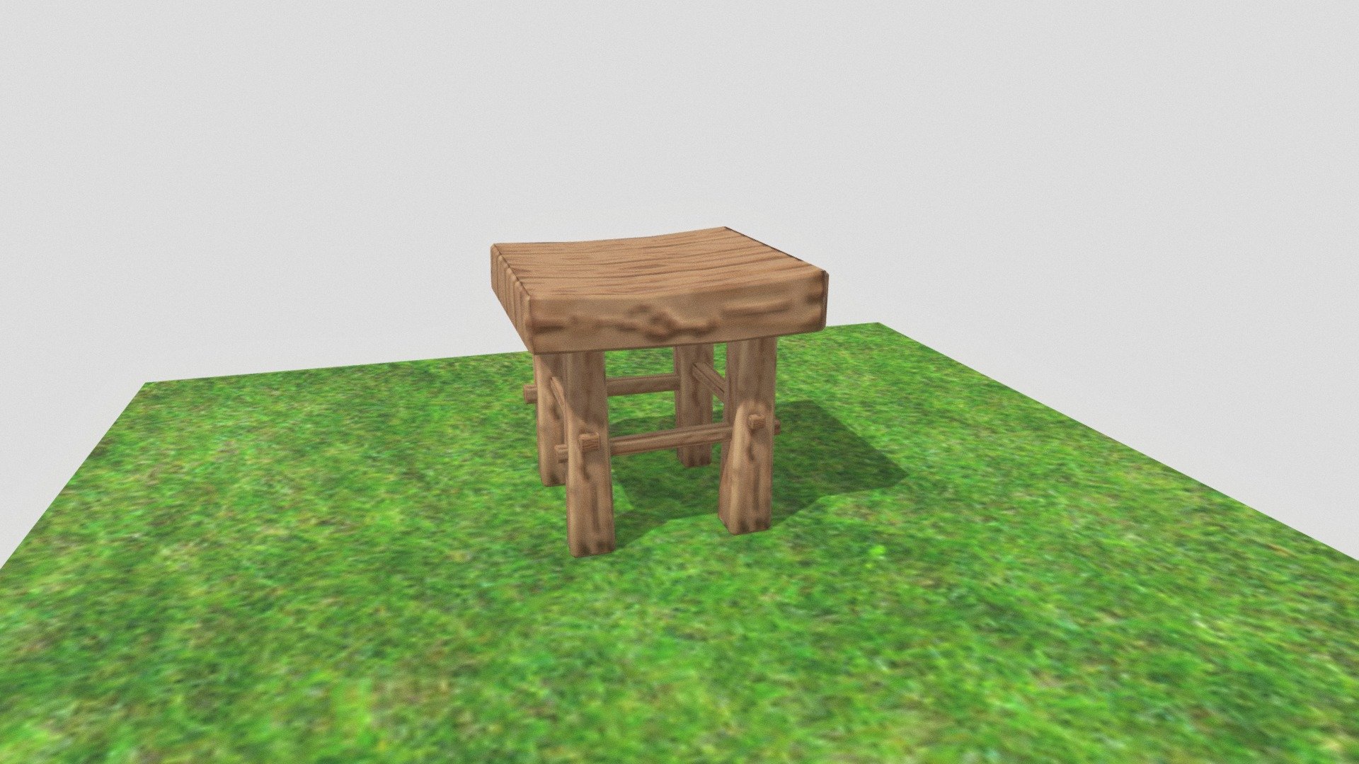 Wooden stool