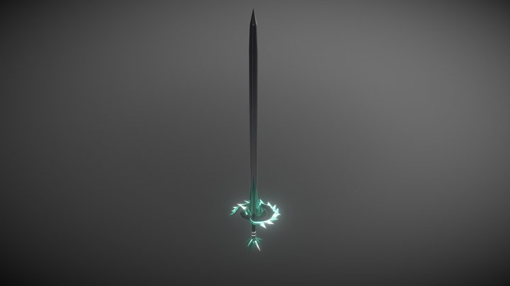 Crystal Sword 3D Model