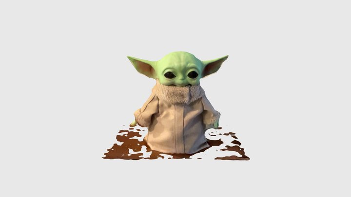 Baby Yoda Doll 3D Model