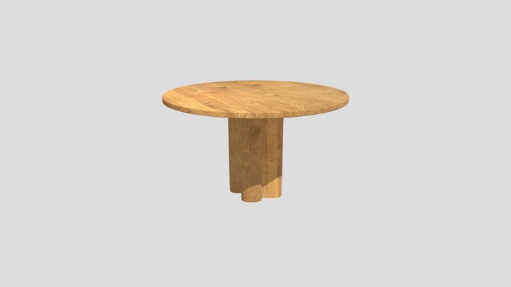 Stół Nr 2 BLAT 120_FBX 3D Model