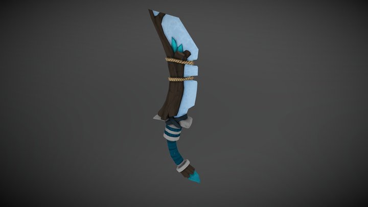 Hand Painted Dagger Final 3D Model