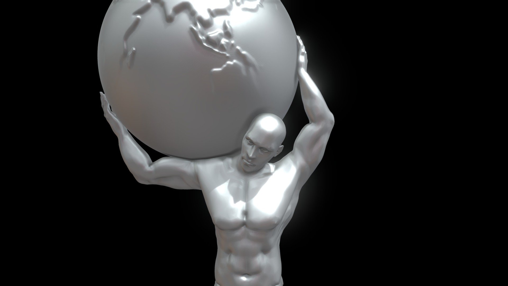 Atlas (el portador) — Sketchfab embed 3D viewer