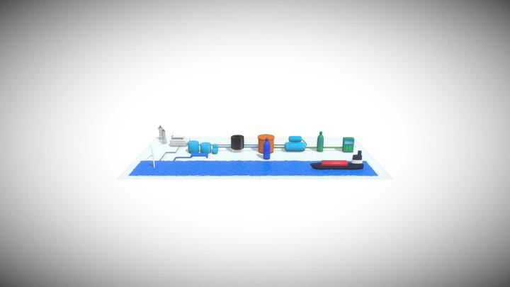 OFFSHORE WIND AND HYDROGEN 3D Model