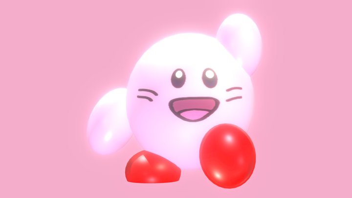 Classic Kirby 3D Model