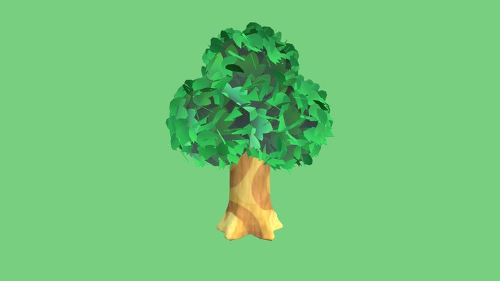 Animal Crossing Tree 3D Model