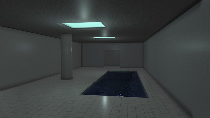 liminal pool room 3D Model