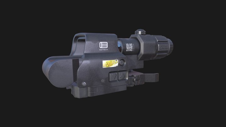 Eotech HHS II (EXPS2-2 + G33.STS) Scope + Sight 3D Model