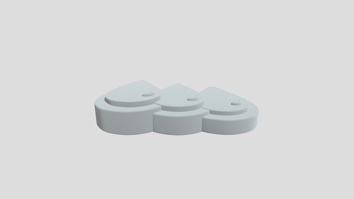 Gotas de Tinta 3D Model