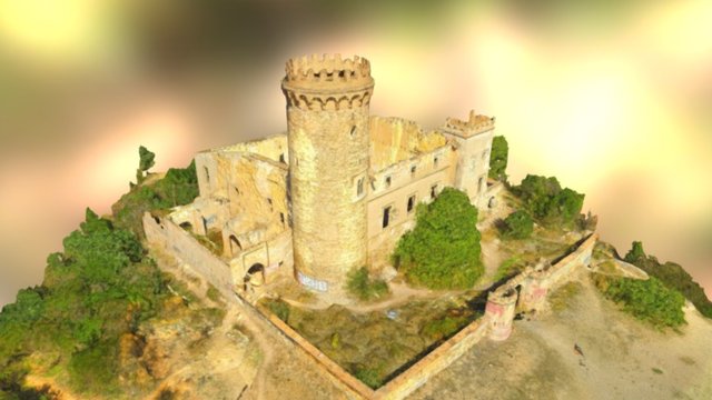 Castillo Colonia Güell 3D Model