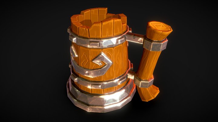 Stylized Mug 3D Model