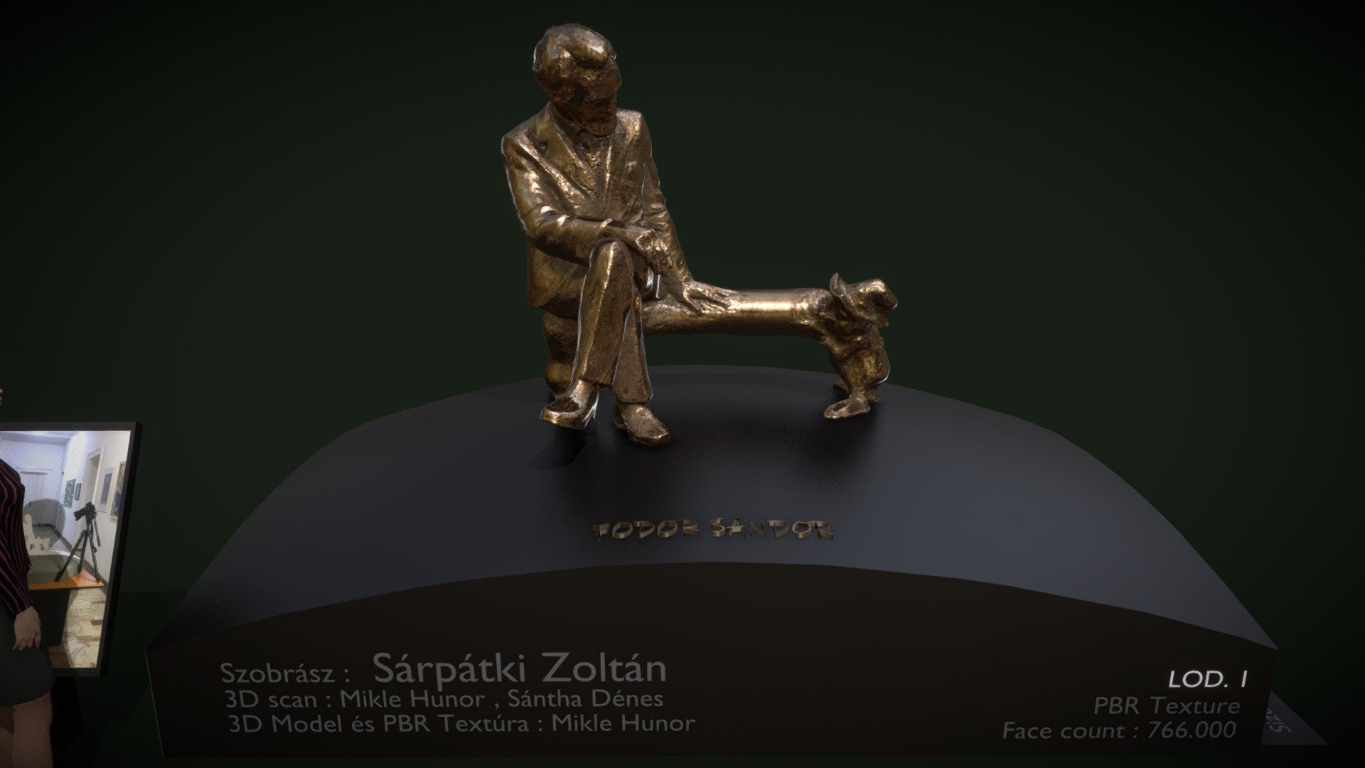 Fodor Sandor szobor - 3D model by Mugen 3D (@Mugen3D) [13ade2e] - Sketchfab