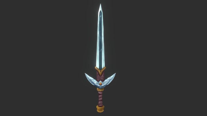 Hand-painted Sword. 3D Model