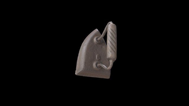 Flat Iron (Sad Iron) 3D Model