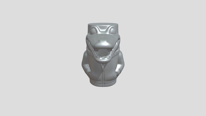 crocodile-themed mug 3D Model