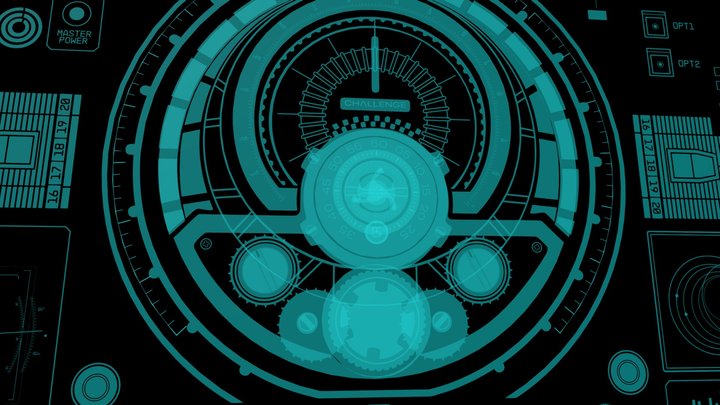 HUD 003 Animation 3D Model