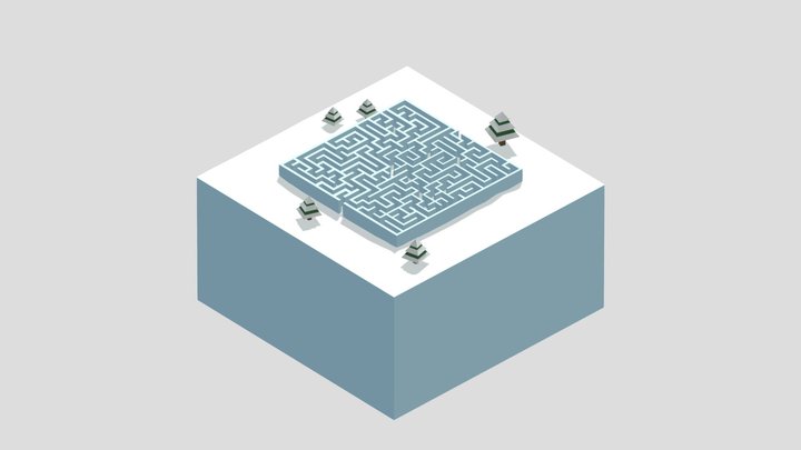 Winter Maze #3December2020 3D Model