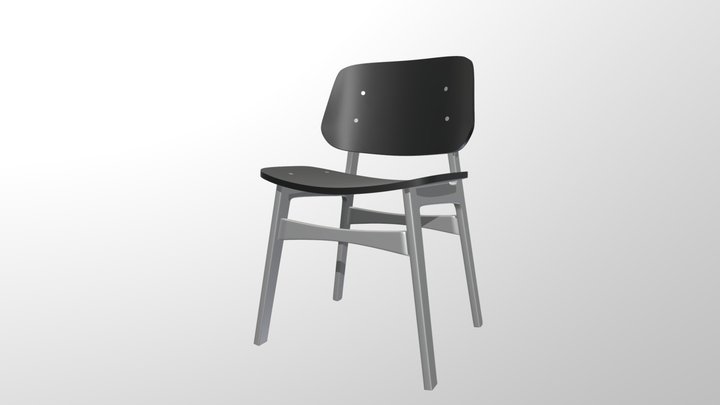 Dark chair 3D Model