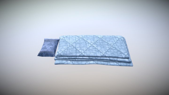 Pillow & Quilt 3D Model