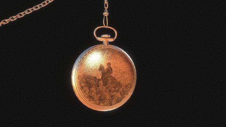 Victorian pocket gold watch – Modello 3D gratuito STL