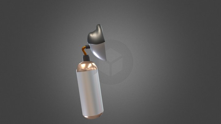 Stylized Oxygen Tank 3D Model
