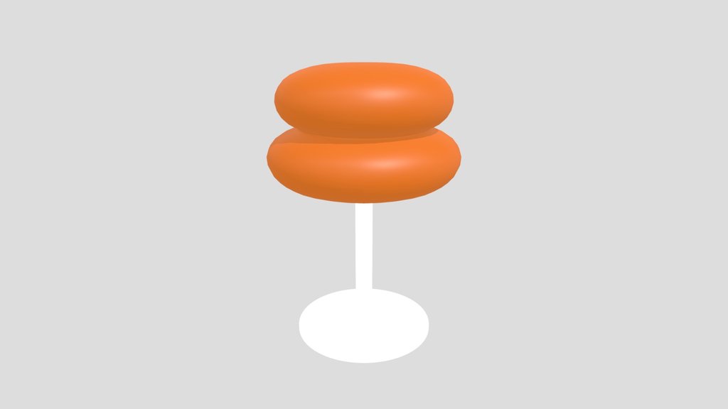 Desk Lamp Orange Retro