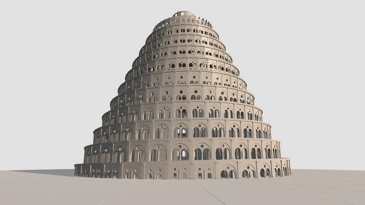 Tower of Babel 3D Model