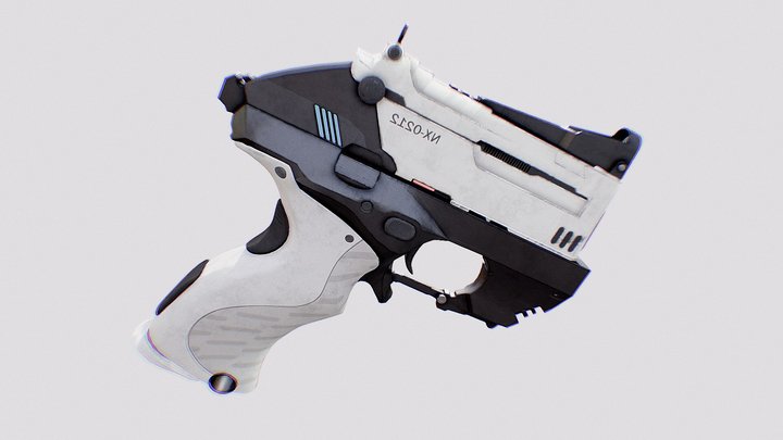 Sci-fi Hand Gun 3D Model