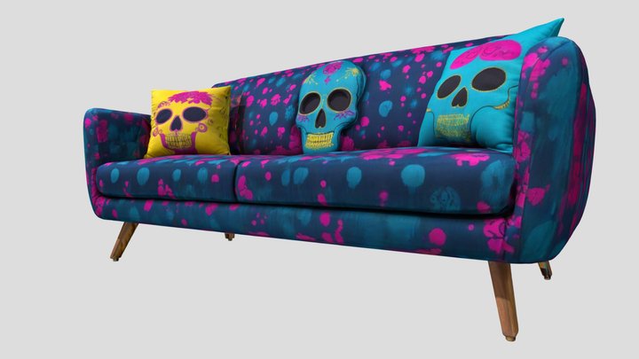Couch of the Celebrated Bones - sofa – Modèle 3D gratuit STL