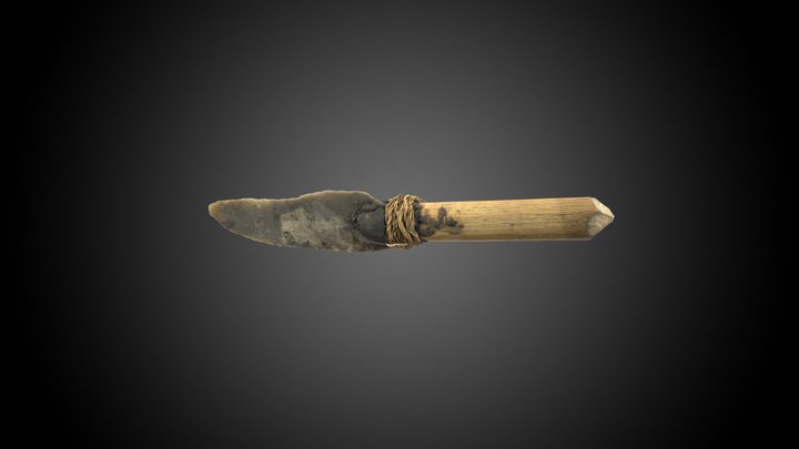 Flint Knife01 3D Model