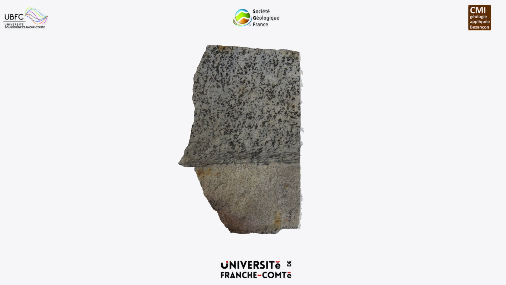 Shear zone - contact aplite/granodiorite