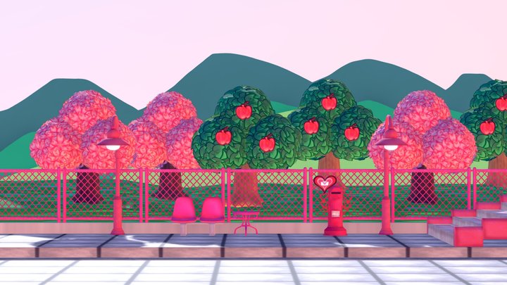 Sakura Station (GameJam Project) 3D Model