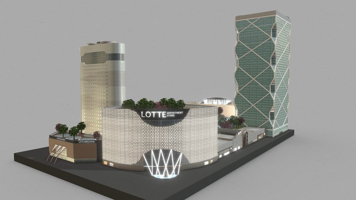 ELVIS futuristic lotte world 3D Model