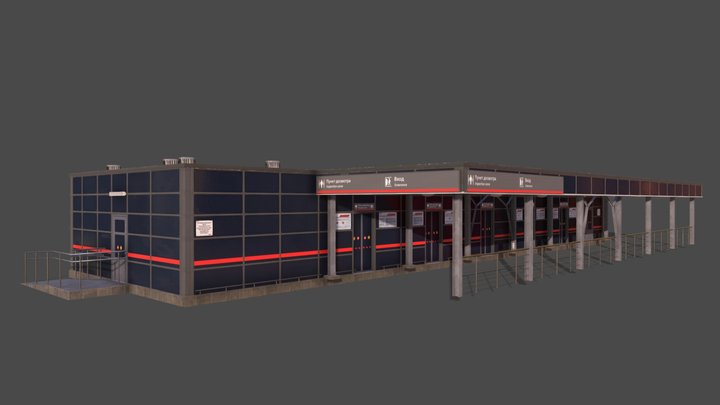 Rostov-Glavny railway station inspection point 3D Model