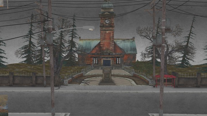 Haunted house scene – Modelo 3D gratuito STL
