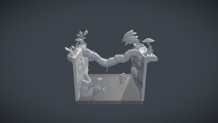 Avatar Blocking - Mountain River 3D Model