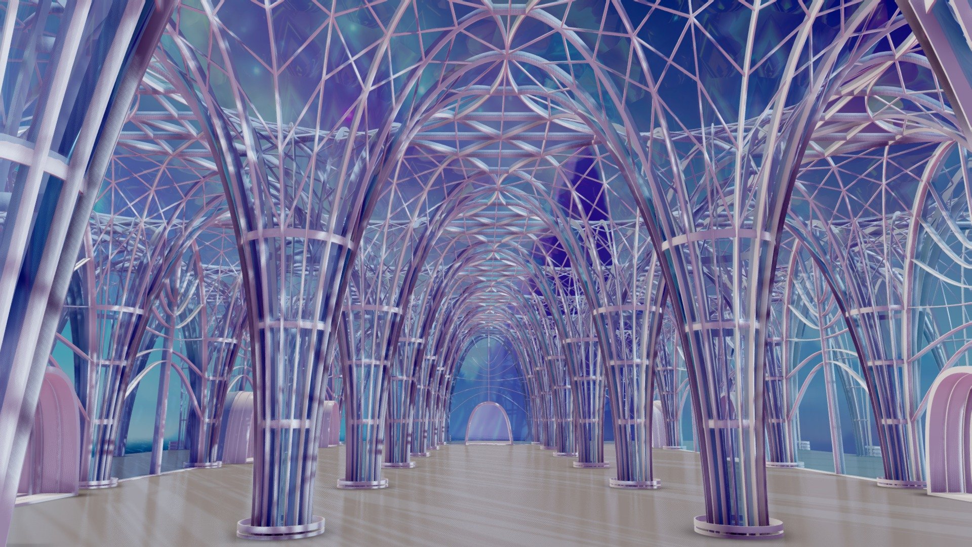 Futuristic Architectural Interior 701 - Buy Royalty Free 3D model by ...