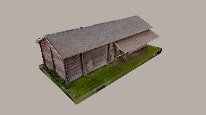 Fotog. Seurasaaren ulkomuseo Siikaisten riihi 3D Model