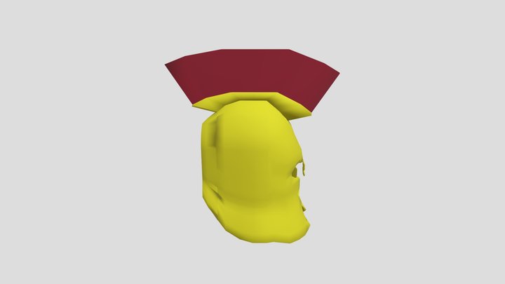 Golden sparta helmet 3D Model