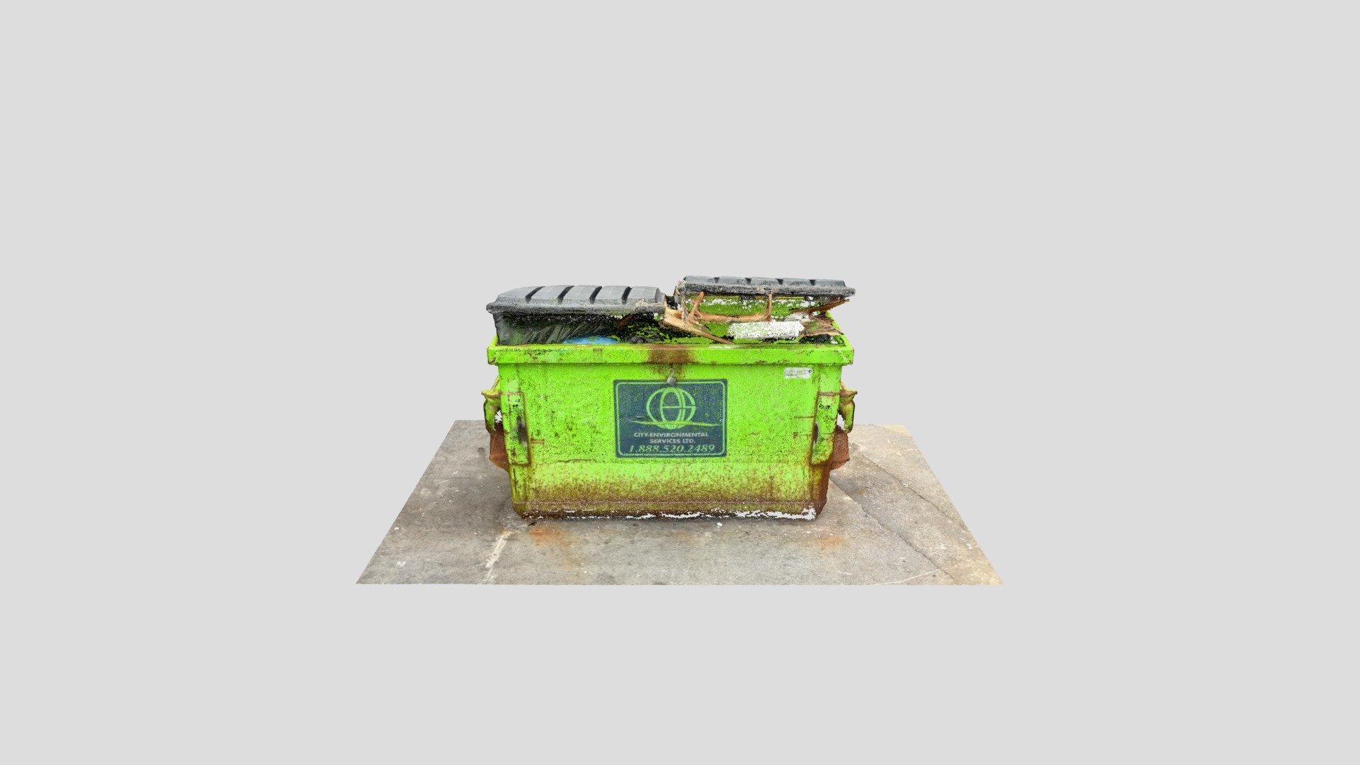 City Rubbish Bin Download Free 3D model by Recon3D [13c14d0] Sketchfab