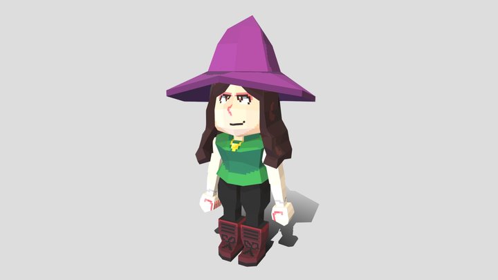 witch - idle animation 3D Model