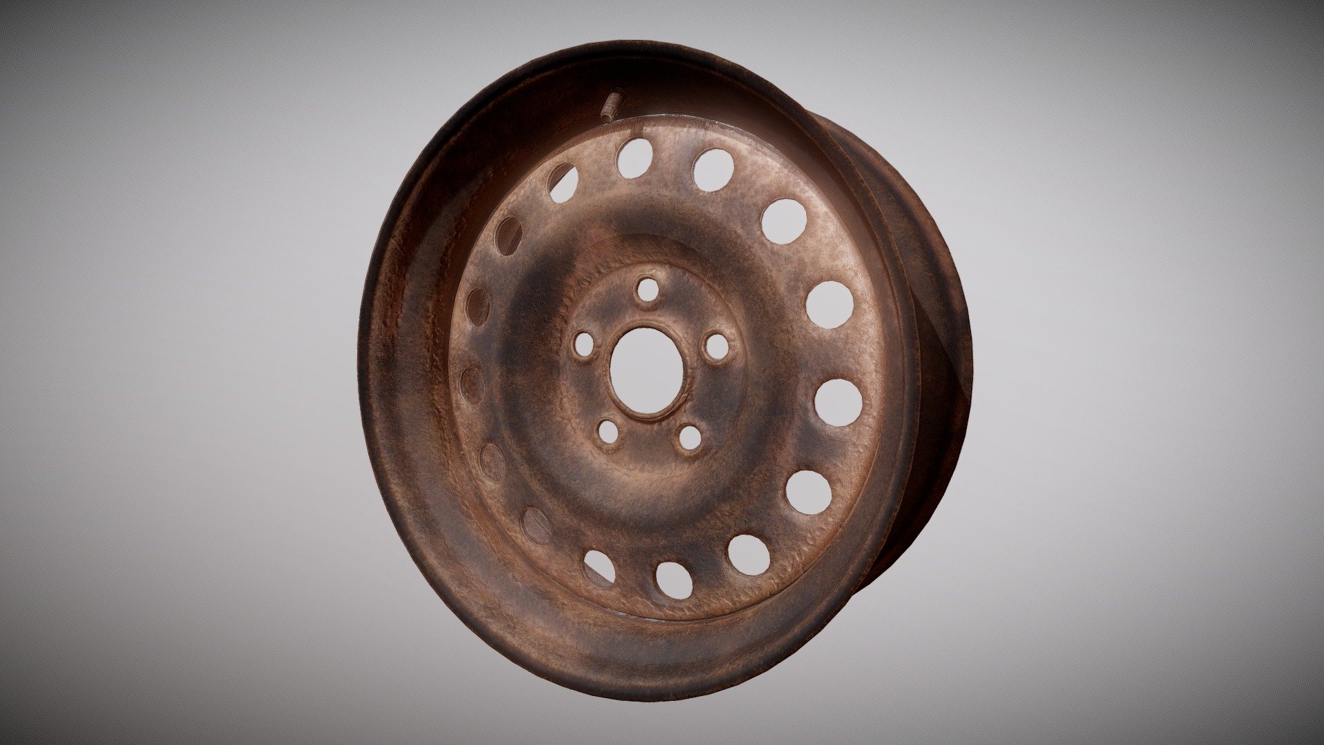 Rusted Wheel Rim 01 - Download Free 3D model by Prince Obrymec (@prince ...